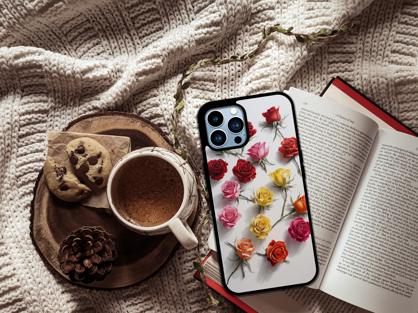 "Garden of Grace" Rose Bloom Phone Case