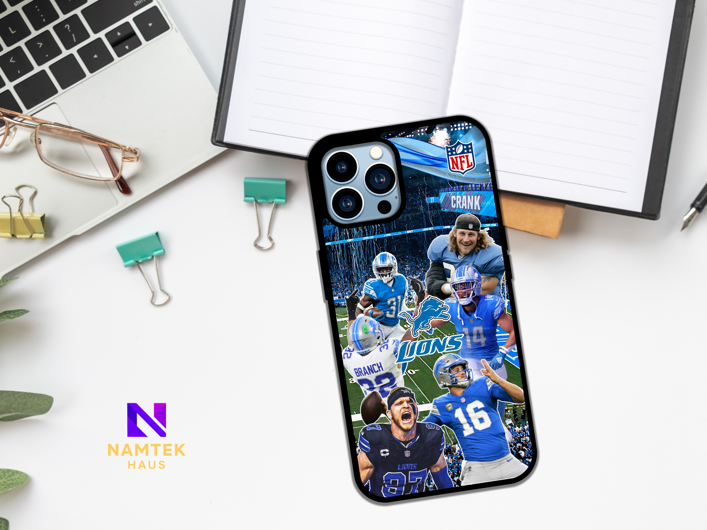 Detroit Lions NFL iPhone and Samsung Phone Case