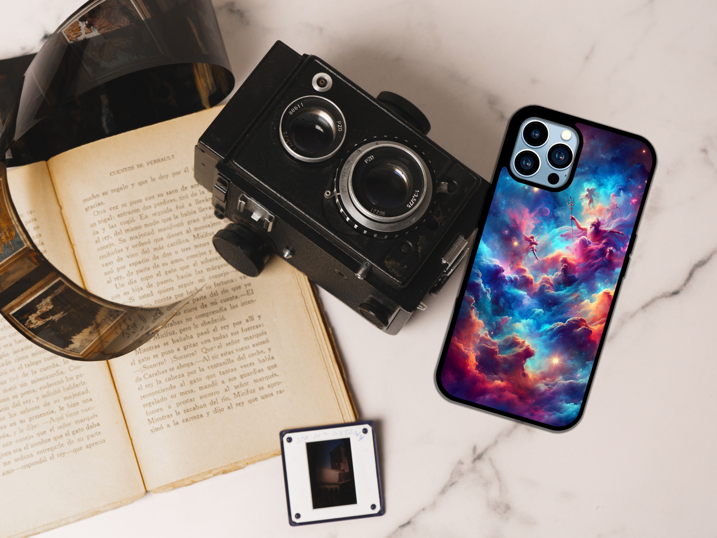 🌌✨ Galactic Odyssey – Mythic Universe Phone Case 🚀🔱
