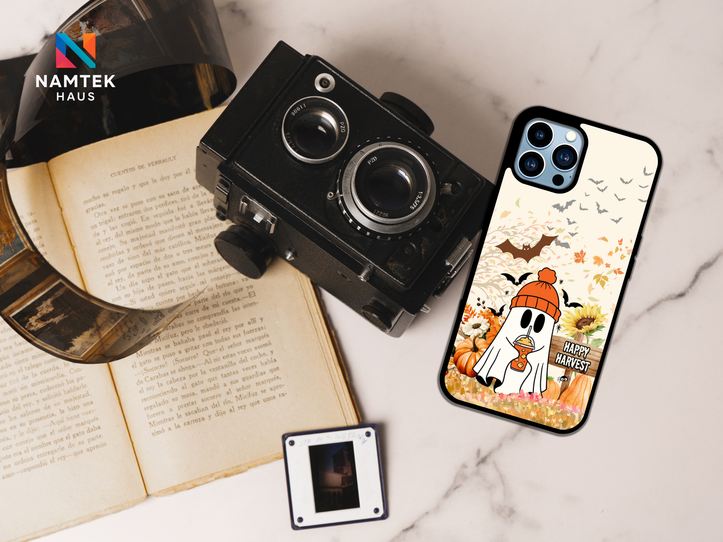 Happy Harvest Autumn Ghost Case